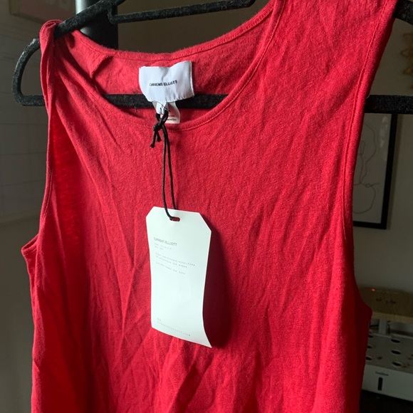 NWT Current/Elliott Red Twisted Tank Top - Picture 5 of 6